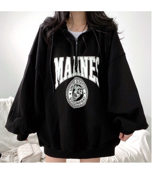 「SHEENA」 プルオーバーパーカー M グレー レディース_画像7