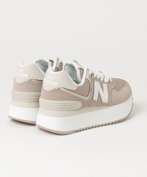 「New Balance」 ローカットスニーカー 24.5cm ブラウン レディース_画像2