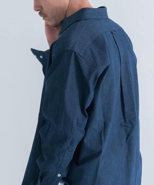 「ITEMS URBANRESEARCH」 半袖シャツ MEDIUM ブルー メンズ_画像4