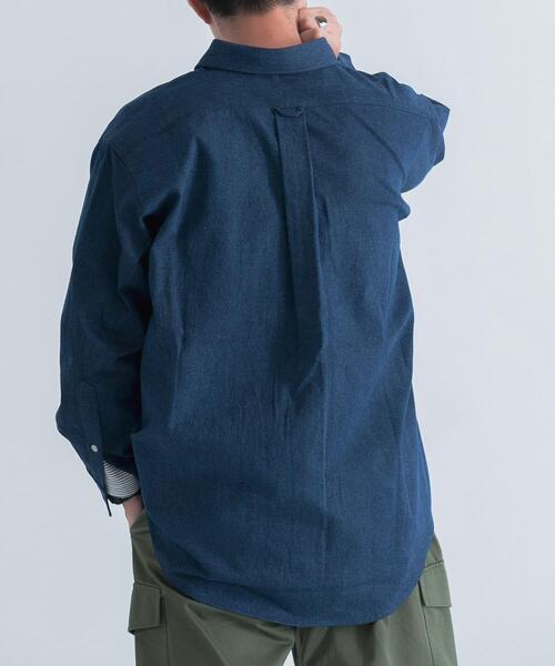 「ITEMS URBANRESEARCH」 半袖シャツ MEDIUM ブルー メンズ_画像5