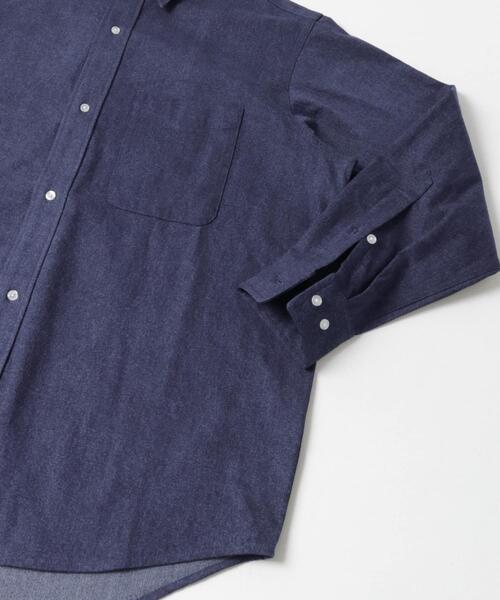 「ITEMS URBANRESEARCH」 半袖シャツ MEDIUM ブルー メンズ_画像9