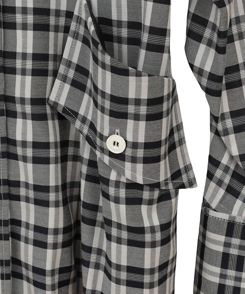 CLANE（クラネ） シャツワンピース 「CLANE/クラネ」UP POCKET CHECK