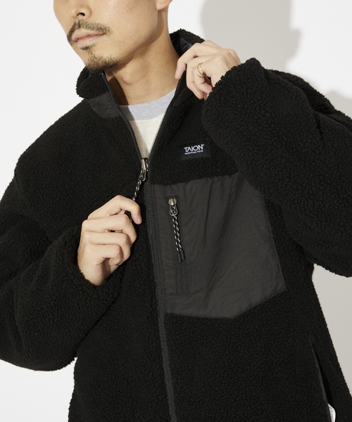 TAION（タイオン） ダウンジャケット MEDIUM ブラック メンズ