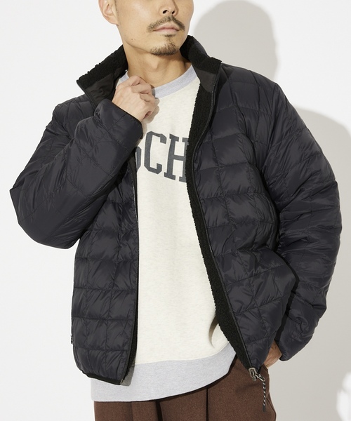 TAION ブラック ダウンジャケット Sサイズ TAION（タイオン） ダウンジャケット MEDIUM ブラック メンズ