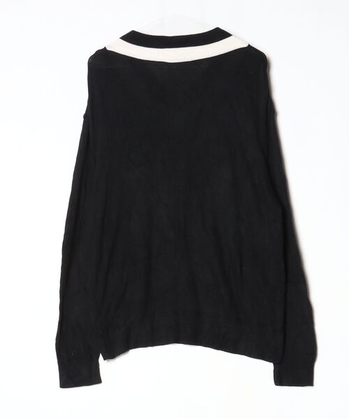 「STUDIOUS」 長袖ニット 3 ネイビー メンズ_画像2