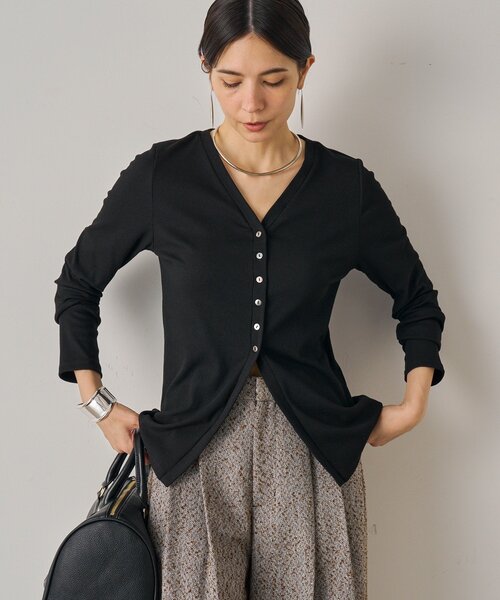 「LOUNGEDRESS」 カーディガン FREE ブラック レディース_画像9