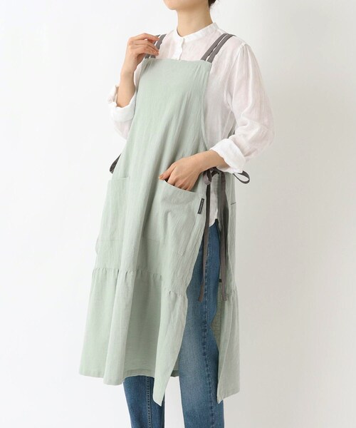 212 KITCHEN STORE エプロン 3Wayギャザーエプロン GR 「212K