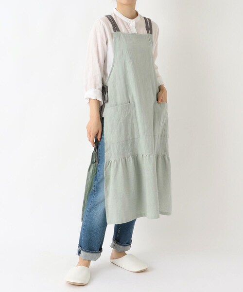 212 KITCHEN STORE エプロン 3Wayギャザーエプロン GR 「212K