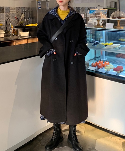 「DAY CLOSET」 チェスターコート ONE SIZE オートミール レディース_画像3