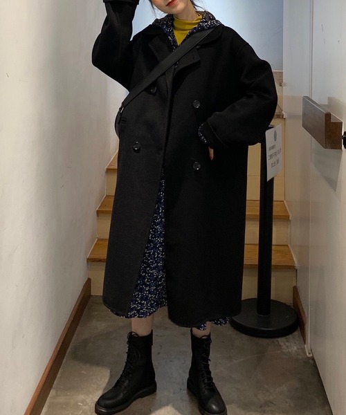 「DAY CLOSET」 チェスターコート ONE SIZE オートミール レディース_画像4