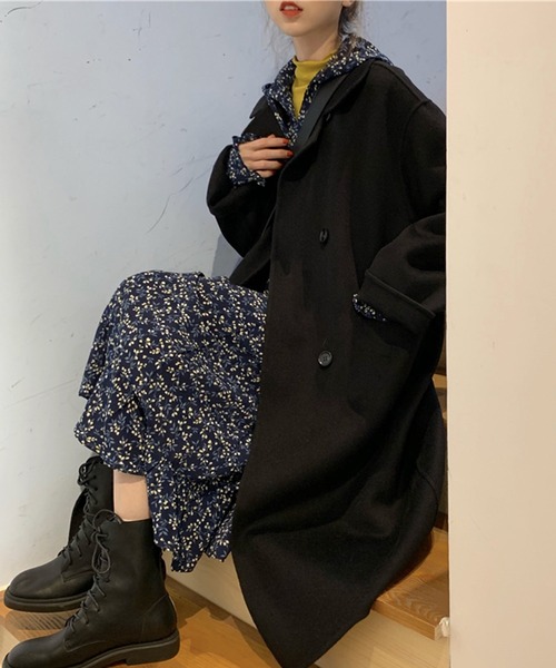 「DAY CLOSET」 チェスターコート ONE SIZE オートミール レディース_画像5