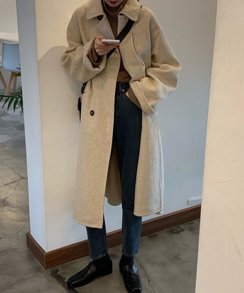 「DAY CLOSET」 チェスターコート ONE SIZE オートミール レディース_画像7