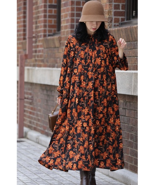 「CAWAII」 長袖ワンピース FREE ブラック レディース_画像2