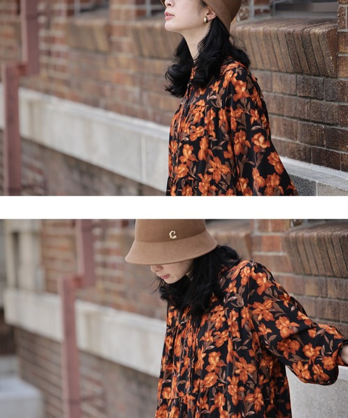 「CAWAII」 長袖ワンピース FREE ブラック レディース_画像5