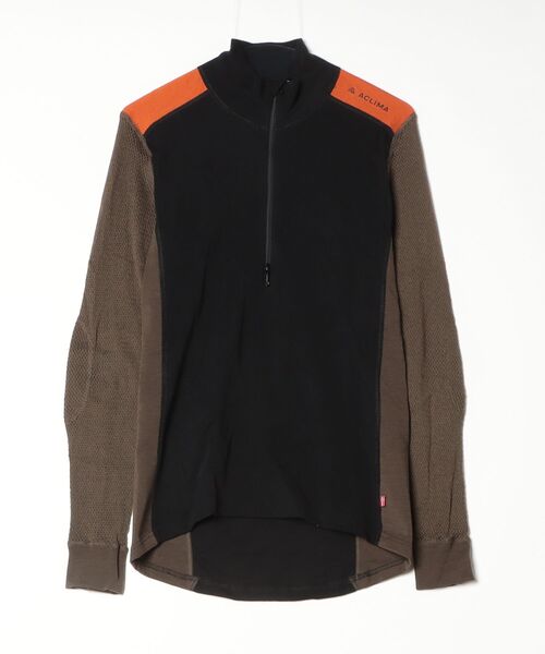 fridge tシャツ 「ACLIMA」アクリマ WOOLNET HYBRID MOCK NECK メンズ