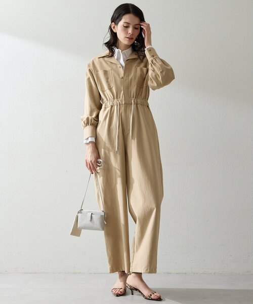 こつぶ　定価¥23,100 オフショルドロストウエストオールインワン春夏 THE PAUSE オールインワン 「THE PAUSE」カイキンドロストジャンプ