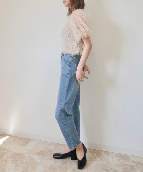 「Reurie'」 デニムパンツ M ブラック レディース_画像2