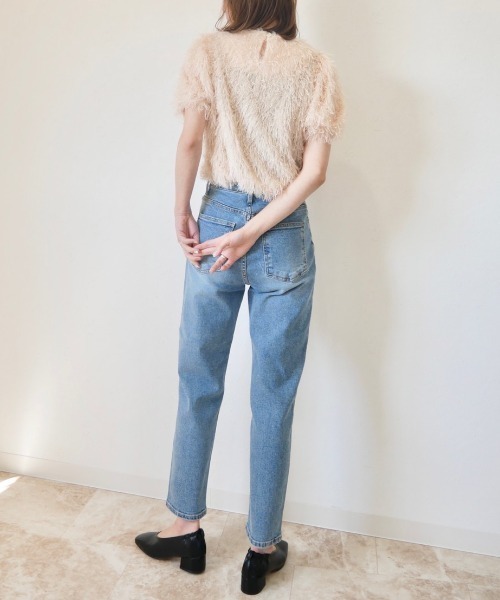 「Reurie'」 デニムパンツ M ブラック レディース_画像5