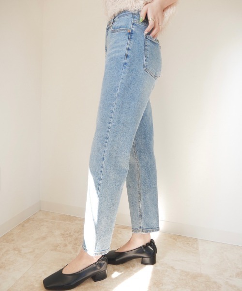 「Reurie'」 デニムパンツ M ブラック レディース_画像9