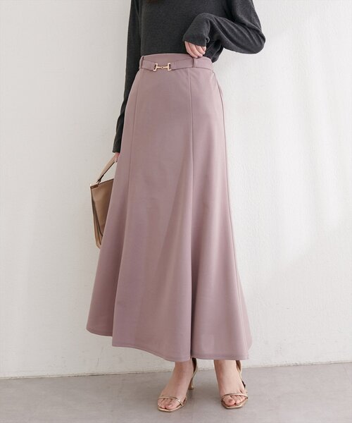 natural couture スカート カットジョーゼットビットスカート