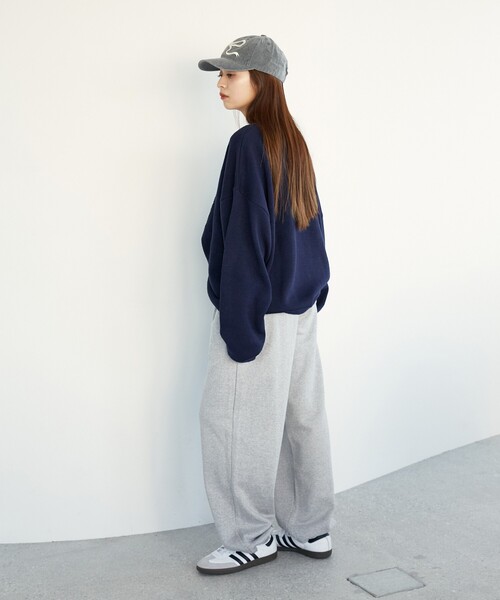 「PUBLUX」 「Bohemian Chop」長袖ニット L グレー レディース_画像7