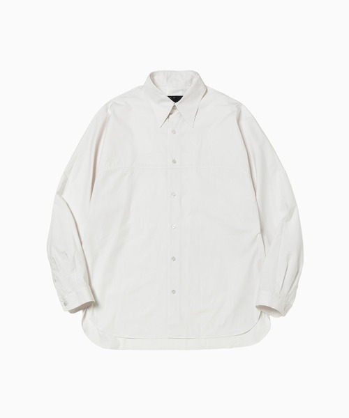 meanswhile トリニティーシャンブレーシャツ 2WAY Mサイズ meanswhile（ミーンズワイル） シャツ Trinity Chambray Yoke Sleeve