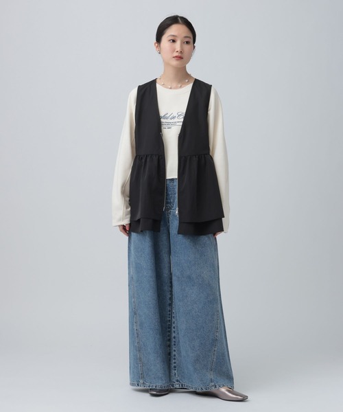 LEPSIM（レプシィム） トレーナー スウェット ショート刺繍裏毛プル