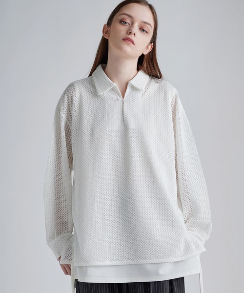 「SOCCE」 長袖ポロシャツ M ブラック メンズ_画像2