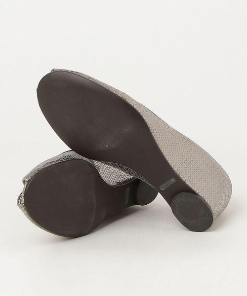 「tsumori chisato WALK」 フラットパンプス 23cm グレー レディース_画像3