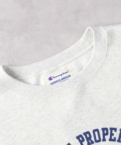 「Champion」 スウェットカットソー L ブラウン メンズ_画像9