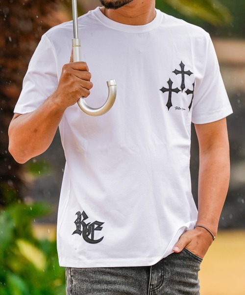 rteg アダムスジャグラー Tシャツ 十字架 激レア‼️ adamsJUGGLER（アダムスジャグラー） tシャツ RTEG クロスパッチティー