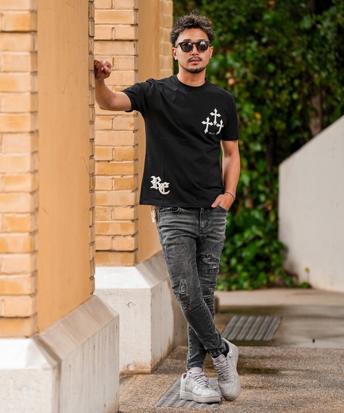 adamsJUGGLER（アダムスジャグラー） tシャツ RTEG クロスパッチティー