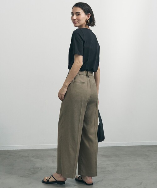 uvカット ワイドパンツ パンツ 「セットアップ着用可」TENNEN TOUCH タックワイドパンツ レディースの画像