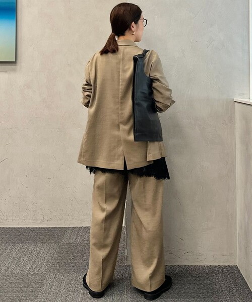 uvカット ワイドパンツ パンツ 「セットアップ着用可」TENNEN TOUCH タックワイドパンツ レディースの画像