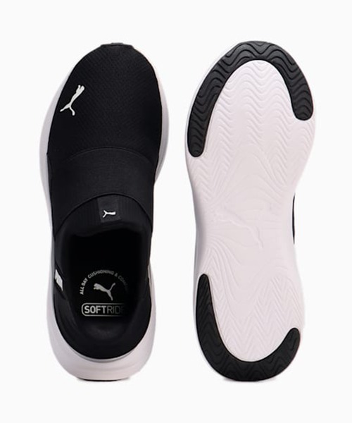 PUMA（プーマ） スリッポン 24.5cm ブラック×ブラック レディース