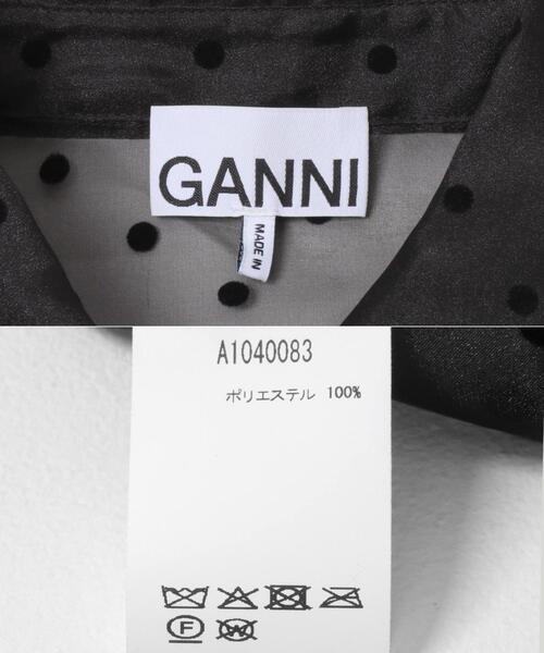 GANNI ブラウス レディース 楽天市場】GANNI ガニー ブラウス Pleated Georgette V-neck Flounce