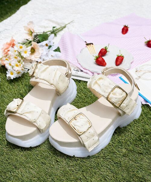 MAJESTIC LEGON（マジェスティックレゴン） 厚底 サンダル ジェリー