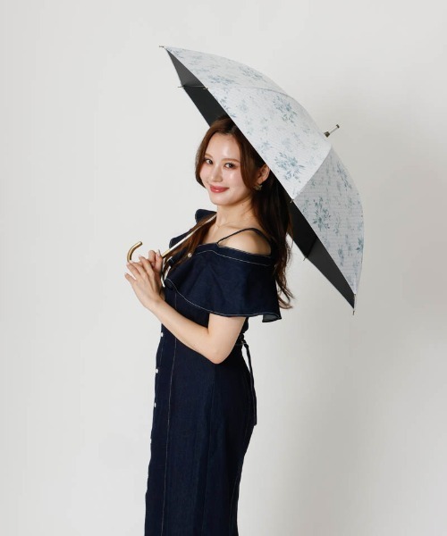 dazzlin（ダズリン） 日傘 傘 「」フラワープリント晴雨兼用傘（長傘