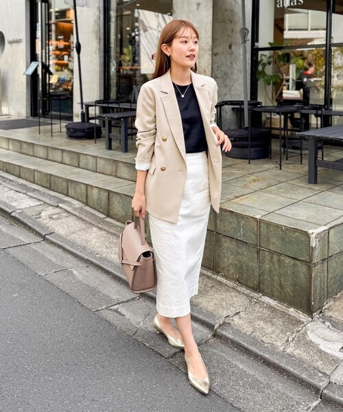 「NOLLEY'S」 テーラードジャケット 38 ベージュ レディースの画像