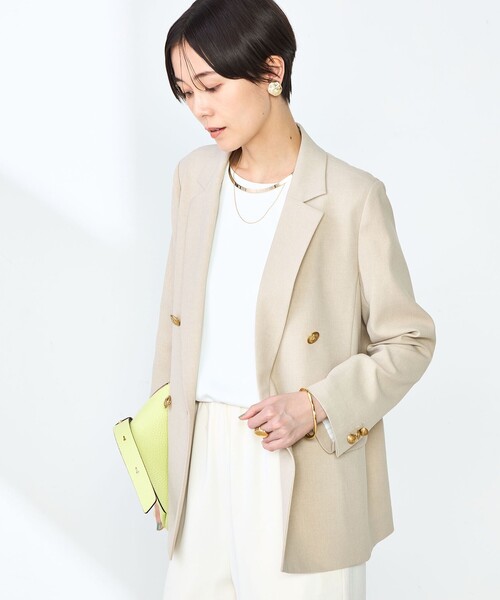 「NOLLEY'S」 テーラードジャケット 38 ベージュ レディースの画像