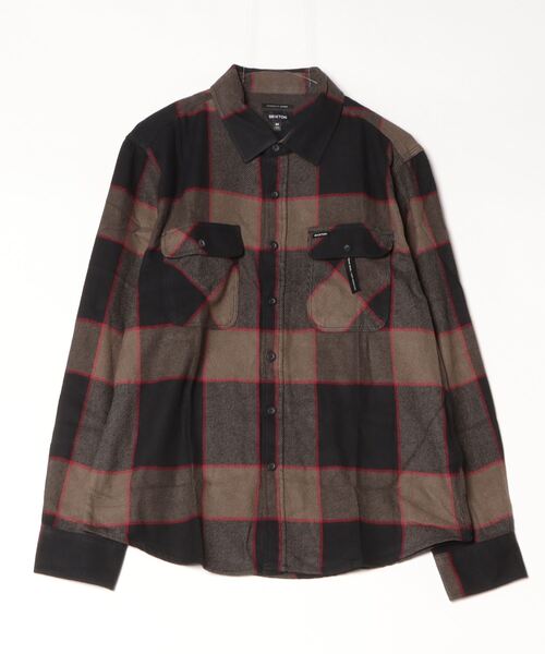 「BRIXTON」 長袖シャツ M ブラック メンズ_画像7