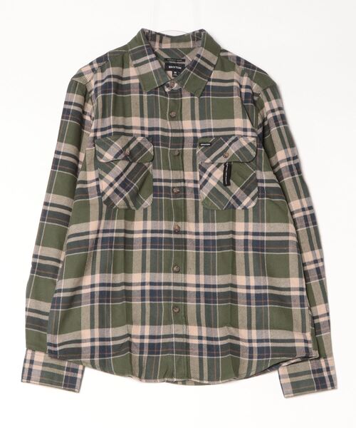 「BRIXTON」 長袖シャツ M ブラック メンズ_画像8