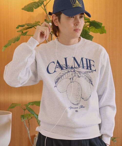 「FFEIN」 スウェットカットソー SMALL ネイビー メンズ_画像3