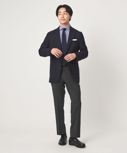 スラックス A+ COOL ポリエステル バーズアイ スタンダード アジャスター NP スラックス -ウォッシャブル・ストレッチ・接触冷感・吸水速乾-の画像