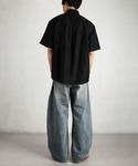 シャツ 半袖 チェーンデザインネクタイ付き ビ...の詳細画像5