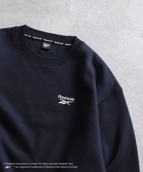 「Reebok」 スウェットカットソー MEDIUM ネイビー レディース_画像7