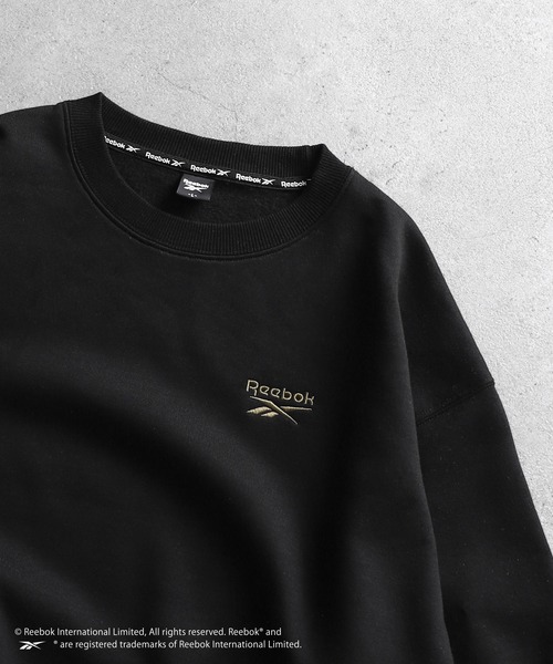 「Reebok」 スウェットカットソー MEDIUM ネイビー レディース_画像8