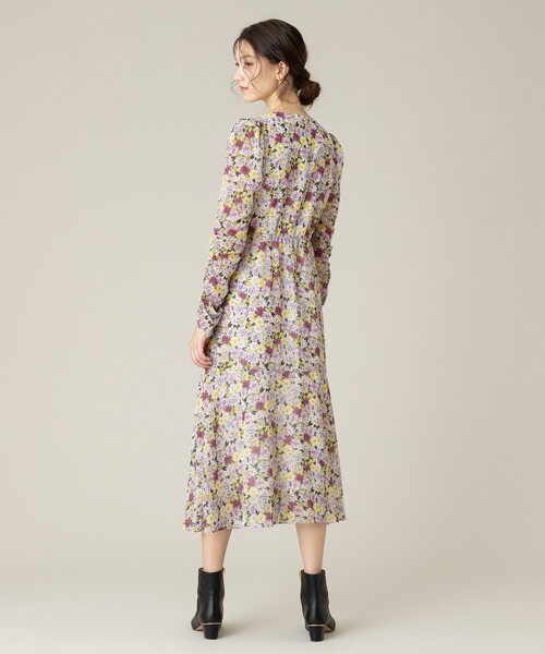 「LOULOU WILLOUGHBY」 長袖ワンピース 2 グリーン レディース_画像3
