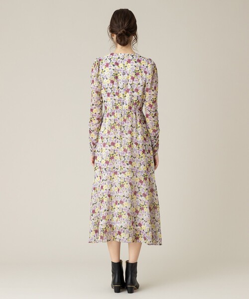 「LOULOU WILLOUGHBY」 長袖ワンピース 2 グリーン レディース_画像4