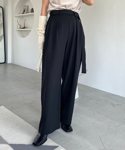 「CAPRICIEUX LE'MAGE」 パンツ 38 ベージュ レディース_画像3